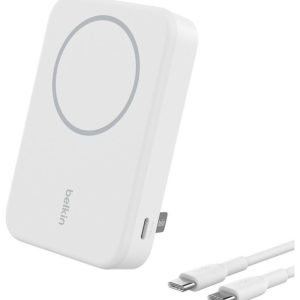 Belkin 10 000 mAh 15w Qi2 MagSafe biały