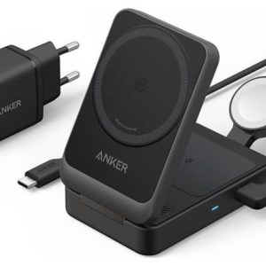 Anker MagGo 15W 3w1 czarna