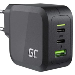 Green Cell GaN 65W 2x USB-C 1xUSB-A