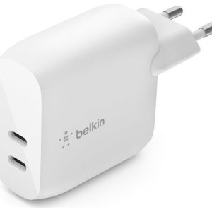 Belkin 2x USB C, Power Delivery, 40W, biała
