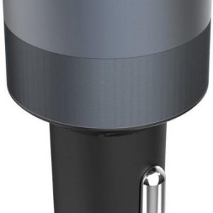 FORCELL F-ENERGY Alu ładowarka samochodowa 2 x Typ C + USB A PD QC4.0 SFC2.0 4,5A 65W szara