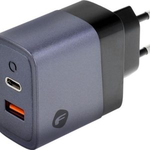 FORCELL F-ENERGY GaN VT-39 ładowarka sieciowa Typ C + USB A PD QC4.0 4A 45W szara