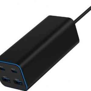 Gembird GaN 4x USB PowerDelivery o mocy 100 W, czarna