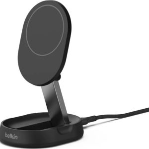 Belkin BoostCharge ProMagsSafe, Qi2 + zasilacz, czarna