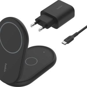 Belkin MagSafe Qi2 15 W czarna z zasilaczem 36 W