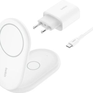 Belkin MagSafe Qi2 15 W biała z zasilaczem 36 W