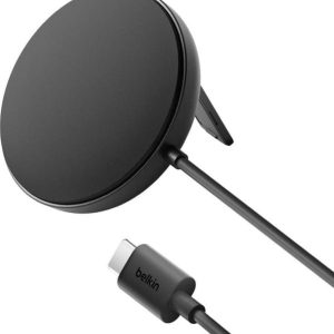 Belkin Ładowarka magnetyczna, Qi2 15W, rozkładana, zasilacz 20W, czarna