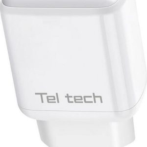 Teltech ładowarka sieciowa GaN USB+TYP-C 45W PD PPS biały TCH-03