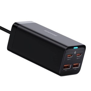 Baseus GaN3 Pro 2xUSB-C + 2xUSB, 100W (czarna)