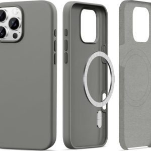 Tech-Protect Silicone Magsafe do iPhone 16 Pro Max szary