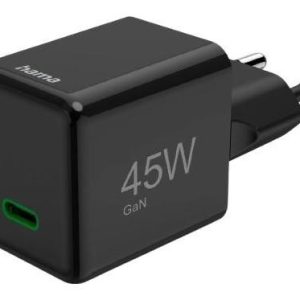 Hama supermini GaN 45W PD/QC 1x USB-C czarna