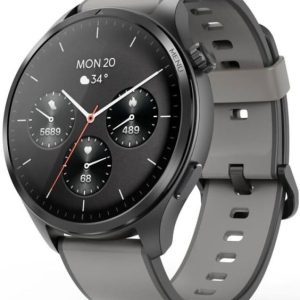 Hama Smartwatch 9000 czarno-szara koperta, czarno-szary pasek silikonowy