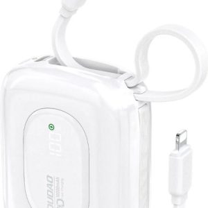 Dudao K32 22.5W 10000 mAh USB-C/Lightning biały