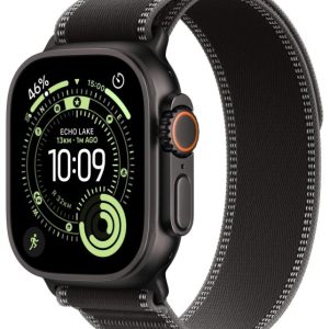 Apple Watch Ultra 3 GPS + Cellular 49mm Black Titanium Case | Black Trail Loop - S/M