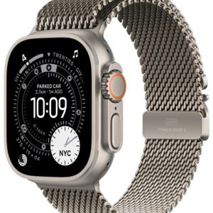 Apple Watch Ultra 3 GPS + Cellular 49mm Natural Titanium Case | Natural Titanium Milanese Loop - S