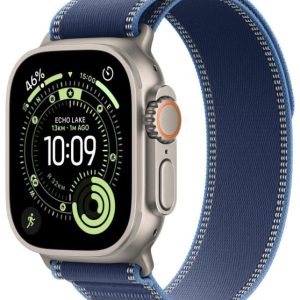 Apple Watch Ultra 3 GPS + Cellular 49mm Natural Titanium Case | Blue Trail Loop - M/L