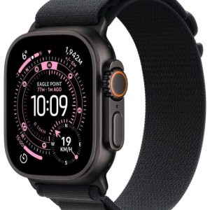 Apple Watch Ultra 3 GPS + Cellular 49mm Black Titanium Case | Black Alpine Loop - Large