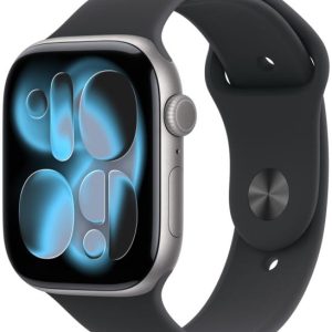Apple Watch Series 11 GPS + Cellular 42mm Space Grey Aluminium Case | Black Sport Band - M/L